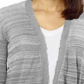 Calvin Klein Cardigan Longo Feminino Cinza Tamanho Grande