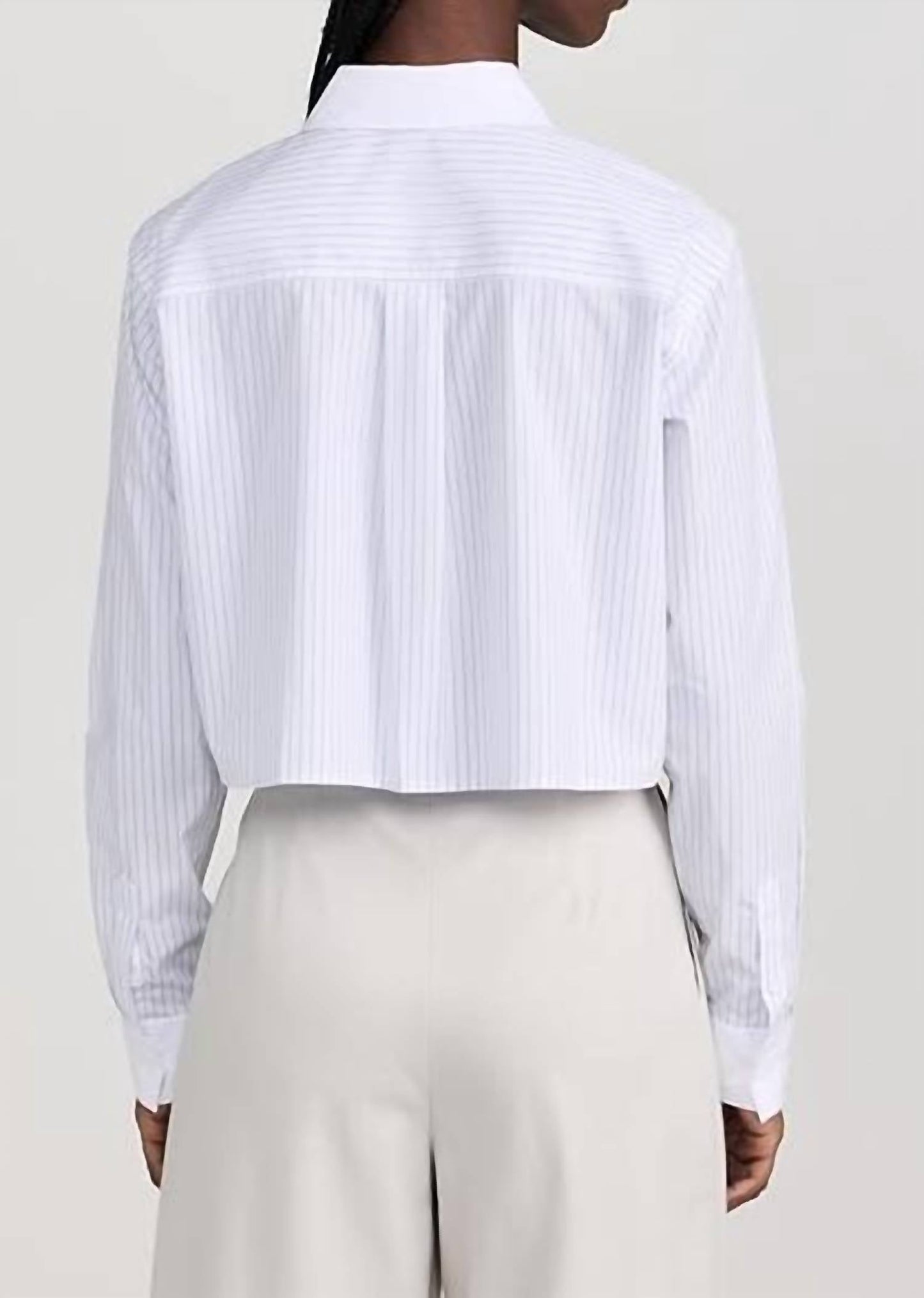 Good American - STRIPE UNIFORM SHIRT