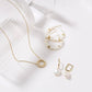 Eklexic - Women's Pearl Beaded Huggie Hoops