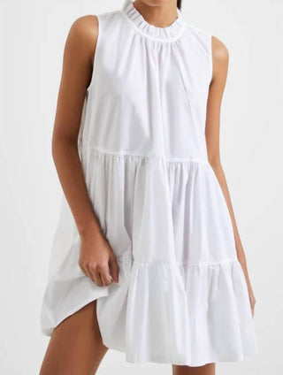 French Connection - Vestido Rhodes Popeline sem mangas em camadas
