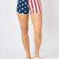Judy Blue - High Waist American Flag Fray Hem Shorts