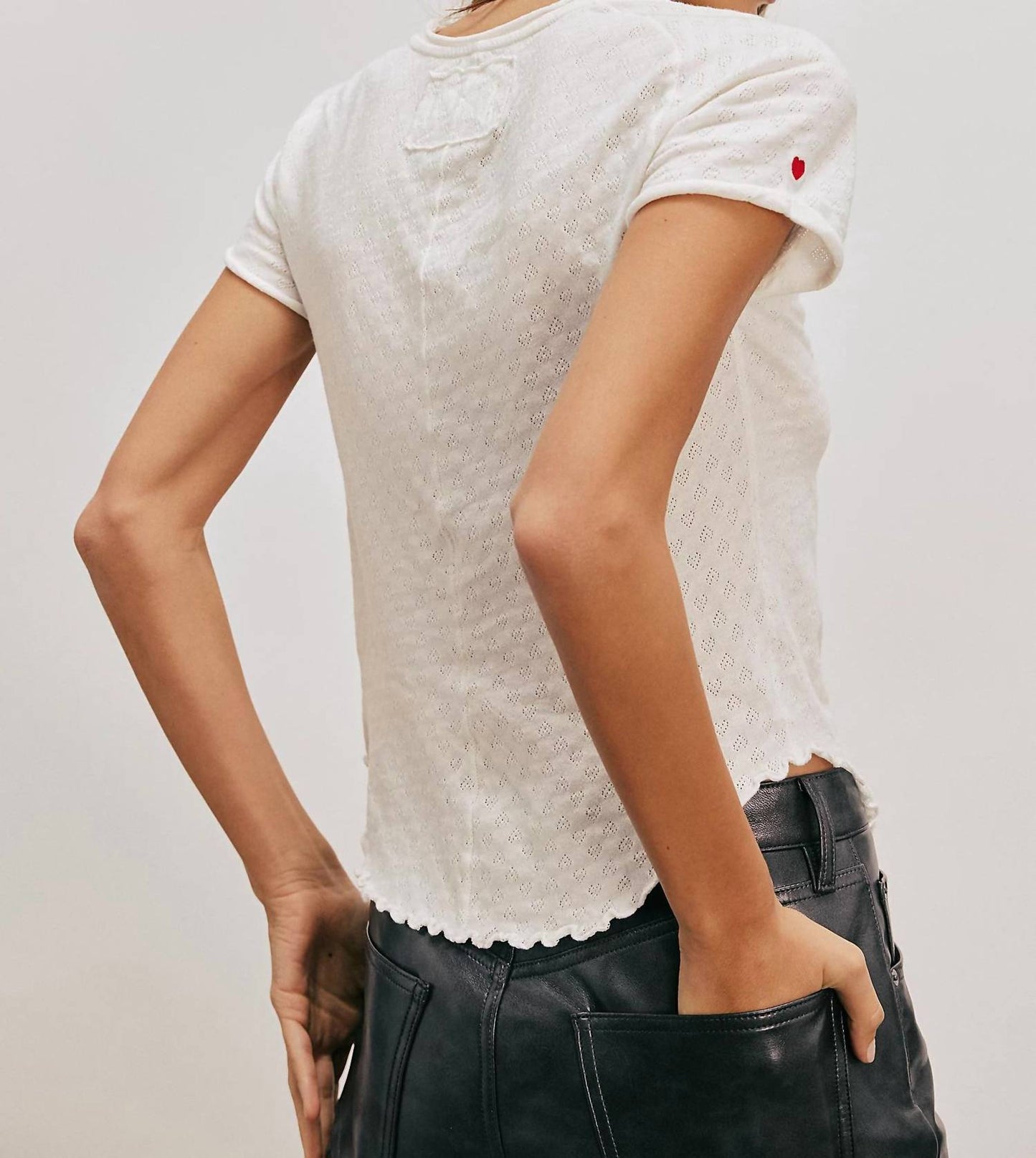 Free People - Be My Baby Pointelle Tee