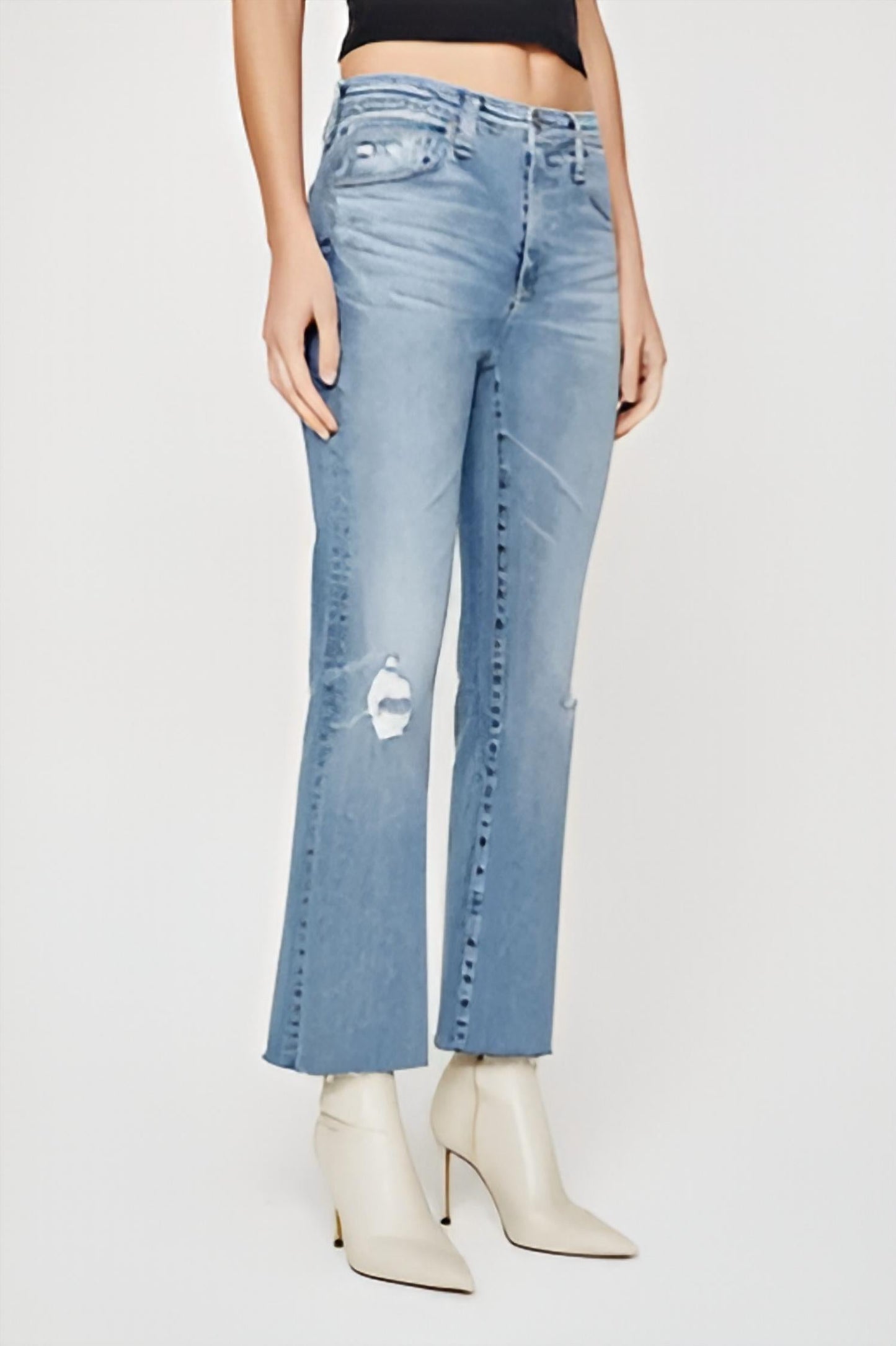 Ag Jeans - Farrah Distressed Boot Crop Jeans