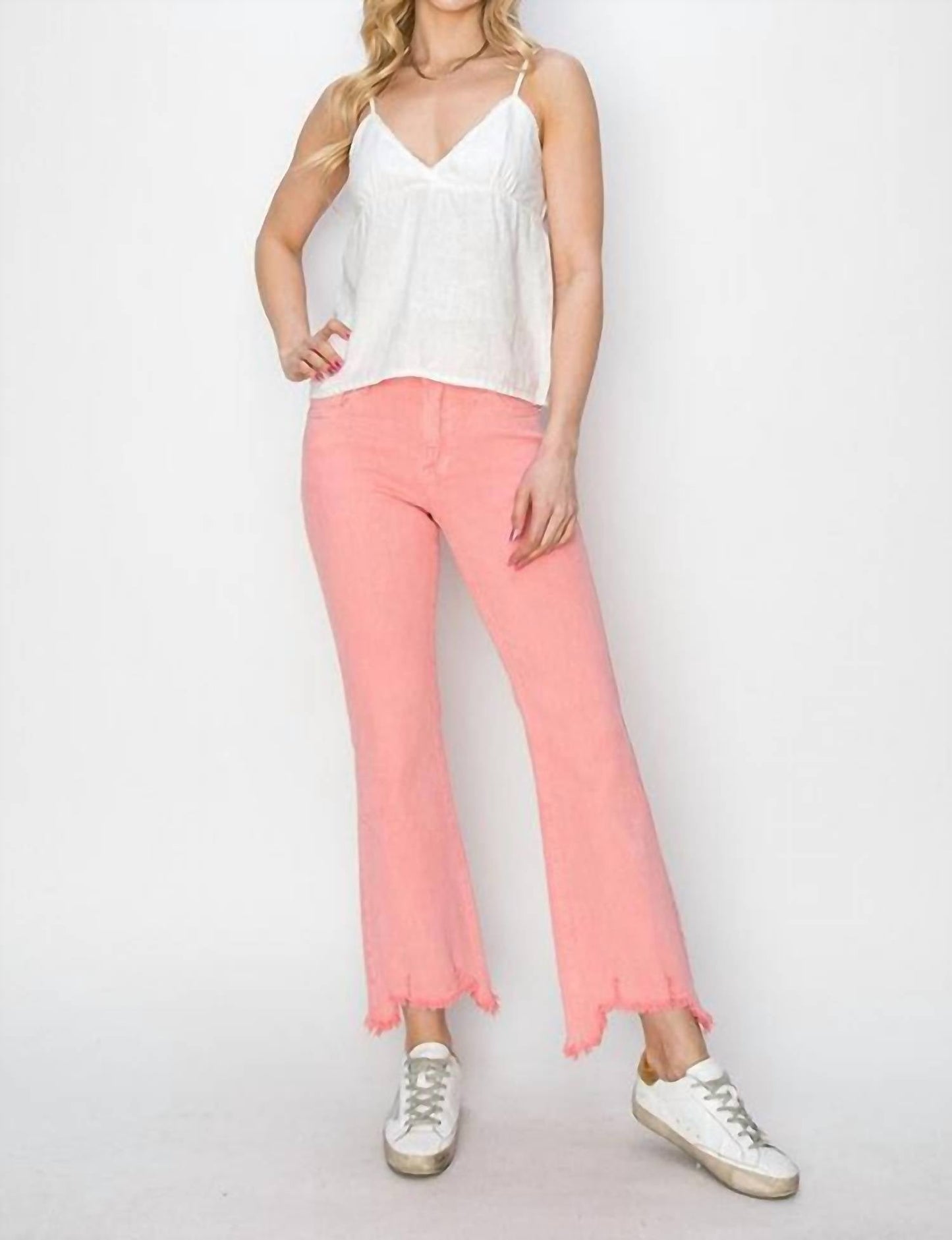 Risen - Mid Rise Straight Hem Pants