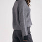 Elan - V-neck Attached Collar Sweater