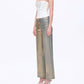 Bayeas - Metallic High Rise Wide Leg Jeans