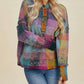 Double Take - Cozy Plaid Oversized Hoodie