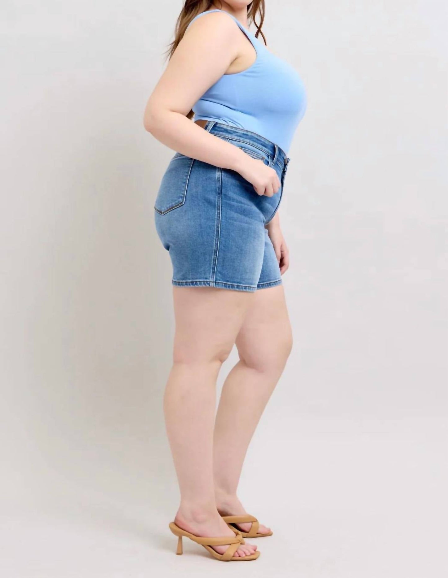 Judy Blue - Mid Length Shorts - Plus