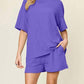 Double Take - Cozy Comfy Fit T-shirt & Shorts Set