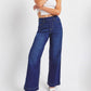 Cello - Women's High Rise Pull On Wide Leg Jeans