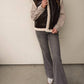 Blu Pepper - Leather Vest With Sherpa Lining