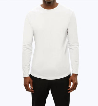 Cuts - Ao Long Sleeve Curve Hem Tee
