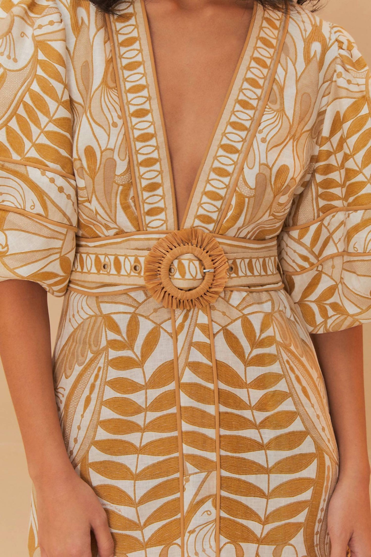 Farm Rio - Lace Nature Mini Dress