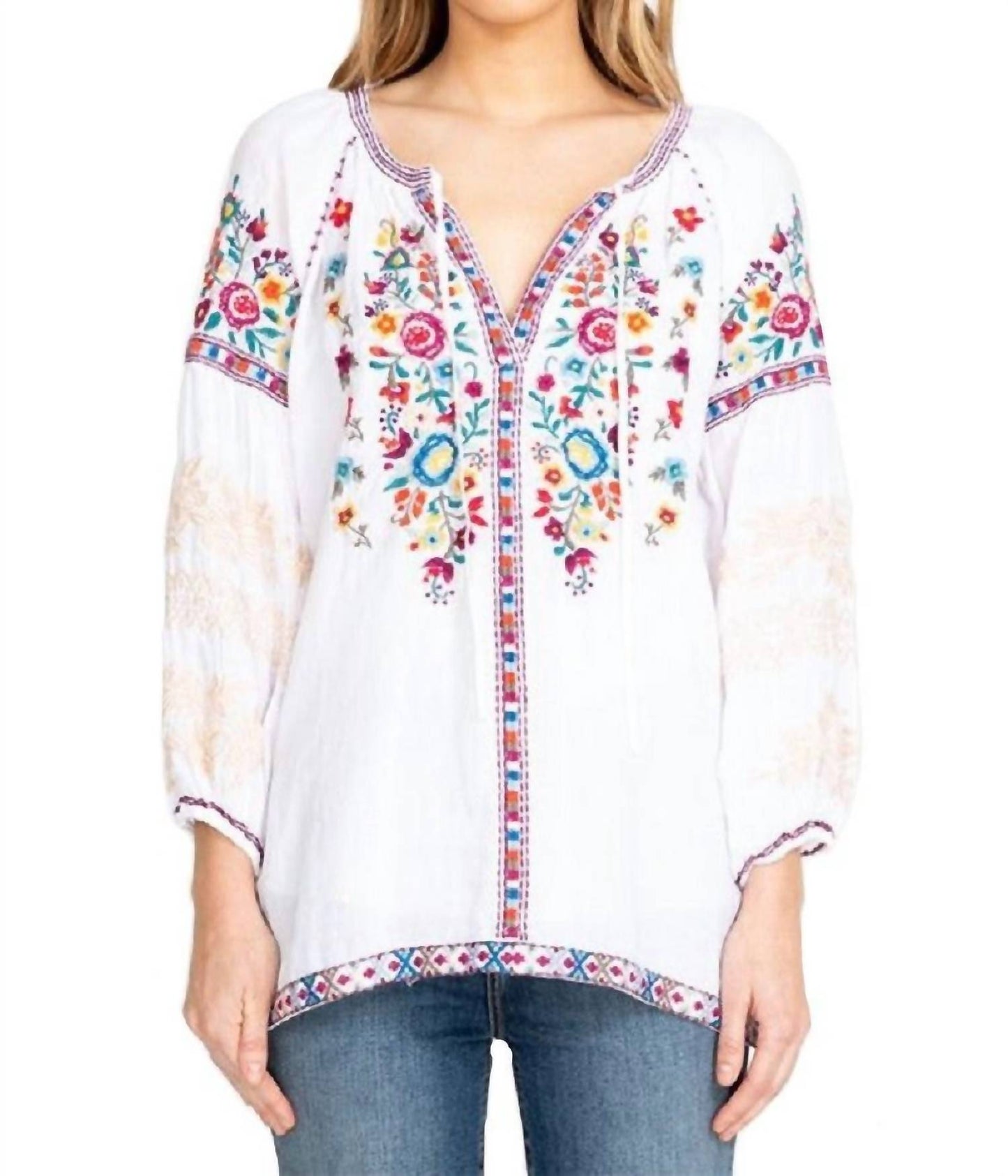 Johnny Was - Allegra Peasant Blouse