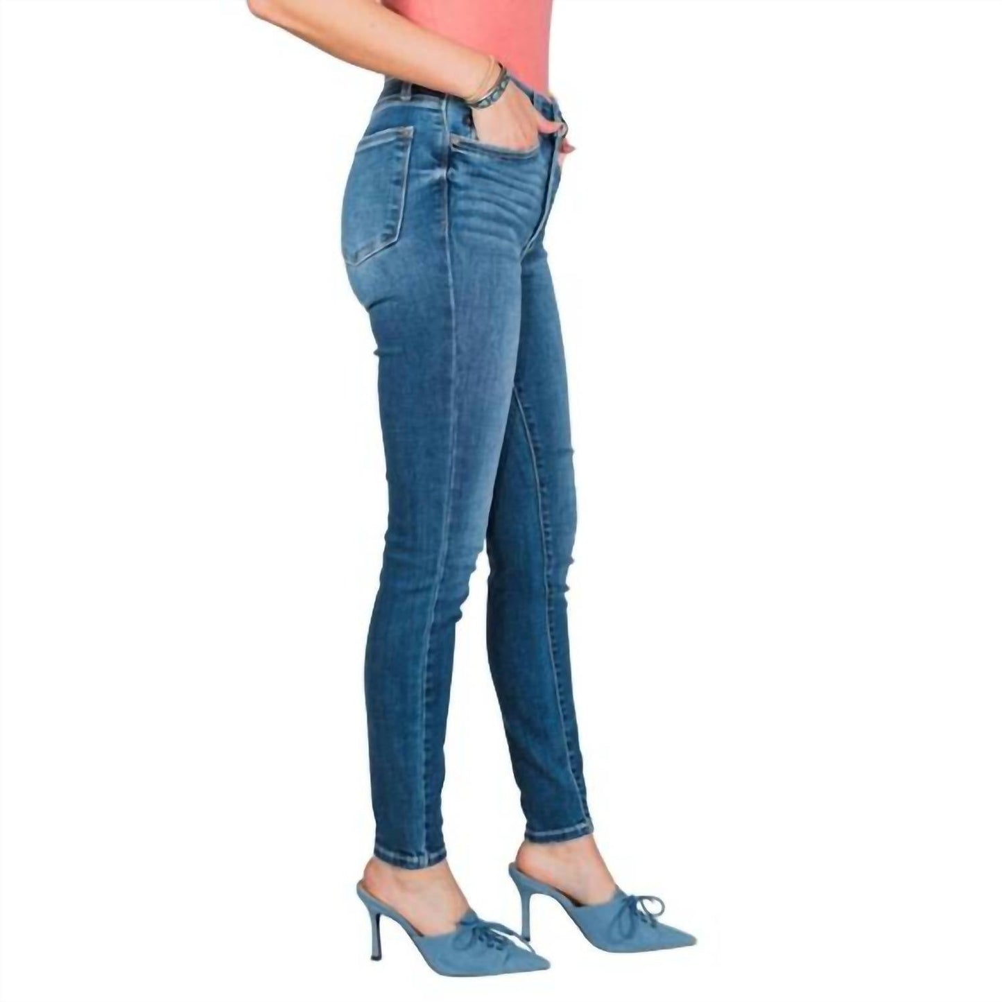 Judy Blue - Maizey Button Fly Skinny Jeans
