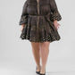 Pep'S Cannes - Short Net Print Mini Dress - Plus