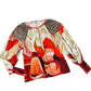 -Bl^Nk- - Mirella Printed Long Sleeve Blouse