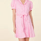 Dolce Cabo - Linen Belted Mini Dress