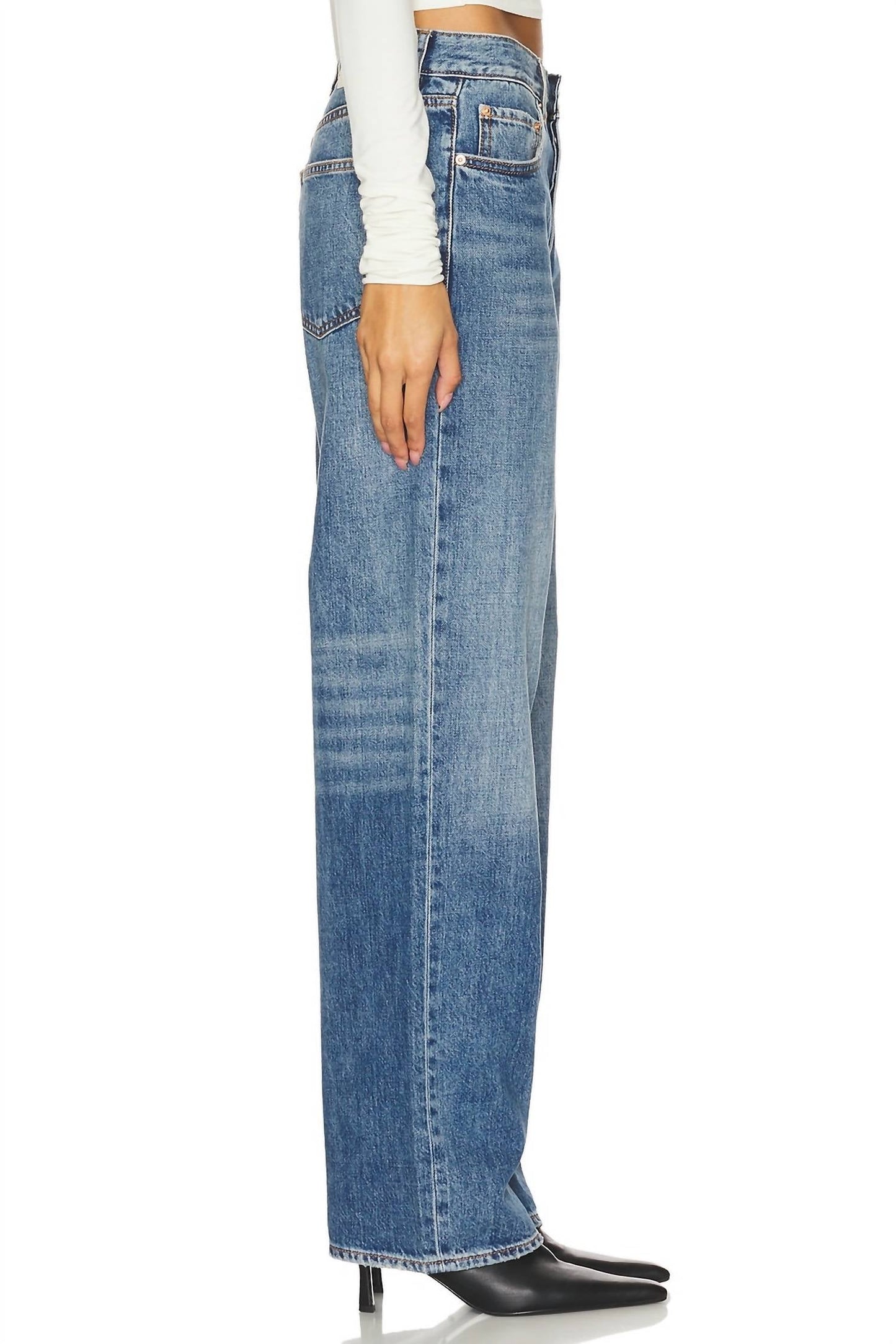 Grlfrnd - Bella Low Rise Boyfriend Jean