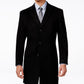 Sobretudo Kenneth Cole Reaction Masculino de Lã Raburn, Preto, Tamanho 36