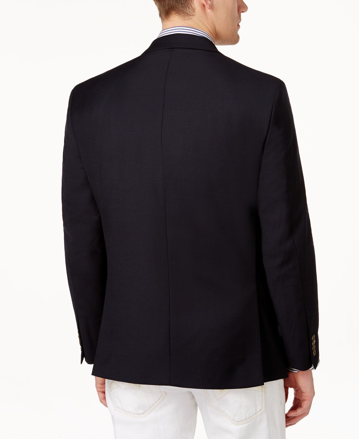 Blazer Tommy Hilfiger Masculino Trim Fit Azul Tamanho 40