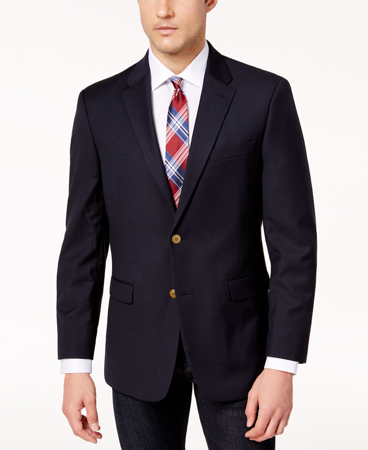 Blazer Tommy Hilfiger Masculino Trim Fit Azul Tamanho 40