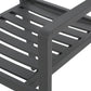 Outdoor Modern Aluminum Dining Chair (Set of 2), Gun Metal Gray