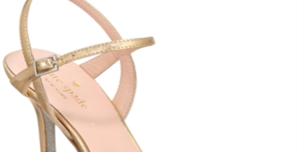Kate Spade New York Florence Couro Feminino Biqueira Aberta Ocasião Especial Tornozelo Amarelo Tamanho 10 Médio (BM)