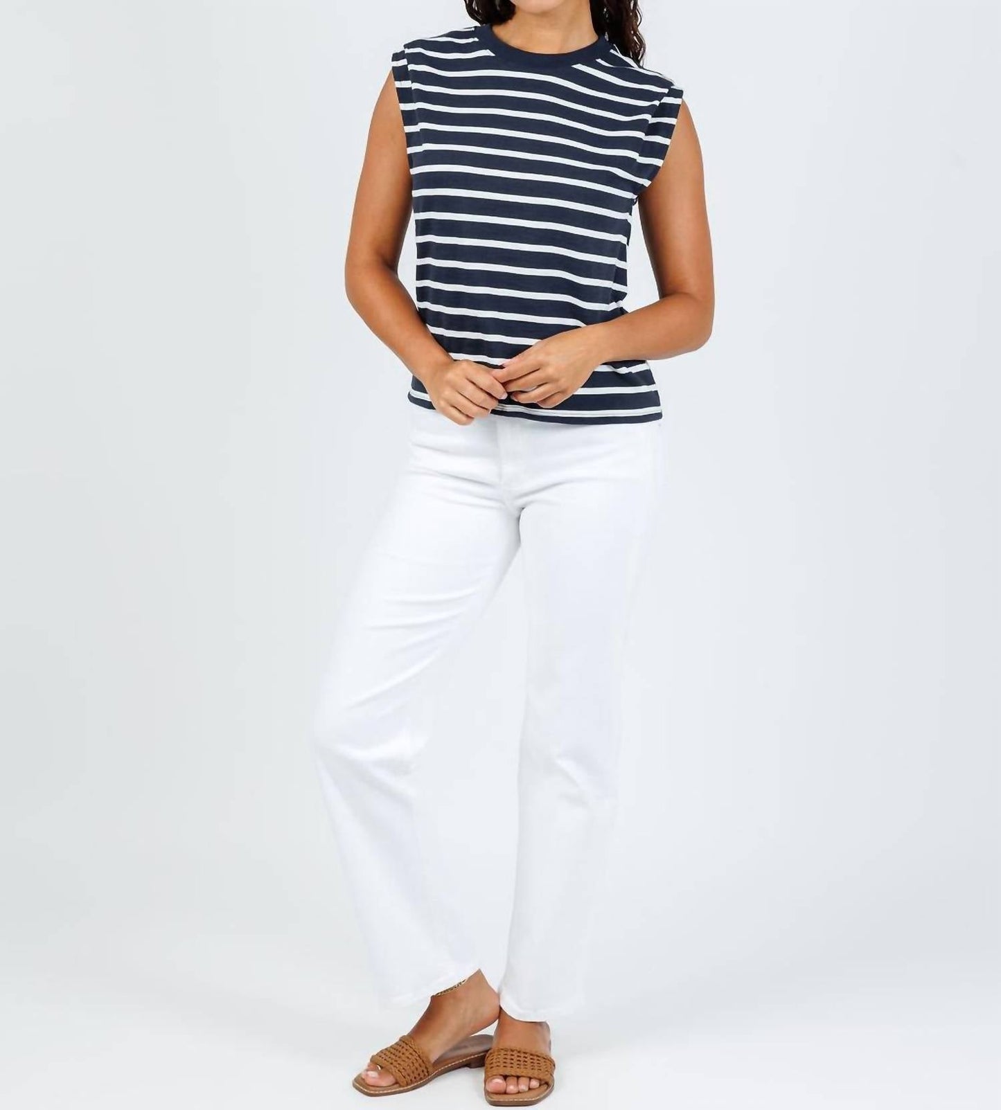 Nation Ltd - Women's Marina Stripe Muscle Top