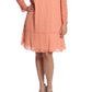 Vestido feminino com decote em V e mangas curtas, tamanho 20W, da London Times