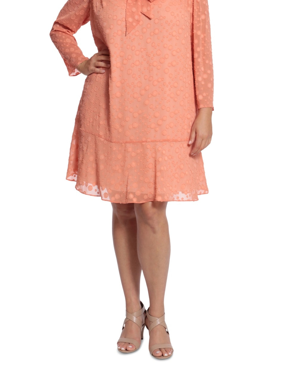 Vestido feminino com decote em V e mangas curtas, tamanho 20W, da London Times