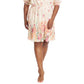 Vestido feminino de chiffon com cintura franzida, bege, tamanho 18W, da London Times