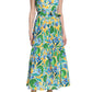Vestido-camisa floral sem mangas Donna Morgan feminino, verde, tamanho 8