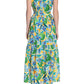 Vestido-camisa floral sem mangas Donna Morgan feminino, verde, tamanho 8