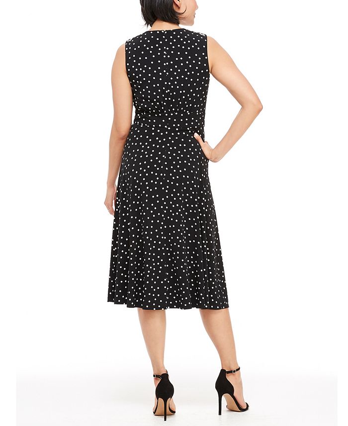 Vestido feminino azul, tamanho 10, estilo flare, London Times