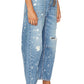 Free People - Moxie Low Slung Pull On Barrel Jeans