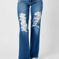 Judy Blue - Women's Destroyed Dad Jeans