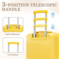 14'/20' 2-Piece ABS Spinner Wheel Luggage Set with Combination Lock