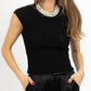 Bibi - Vivi Pearl Trim Top