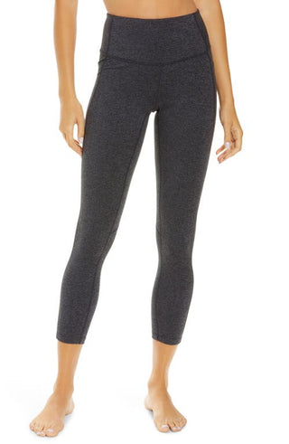 Leggings femininas Zella de cintura alta com bolso, cinza