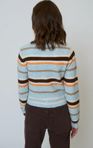 Central Park West - Ash Striped Cardigan
