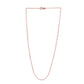 Adjustable Cable Chain in 14k Rose Gold (0.97 mm)