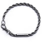 Pulseira DKNY Masculina Hematite Tone Chain Flex Cinza Tamanho Regular