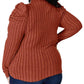 Basic Bae - Ribbed mock neck top with puff sleeves