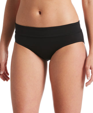 Calcinha de biquíni Nike Active Hipster feminina, preta