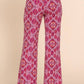 Active Basic - Stretch Print Straight Long Pants