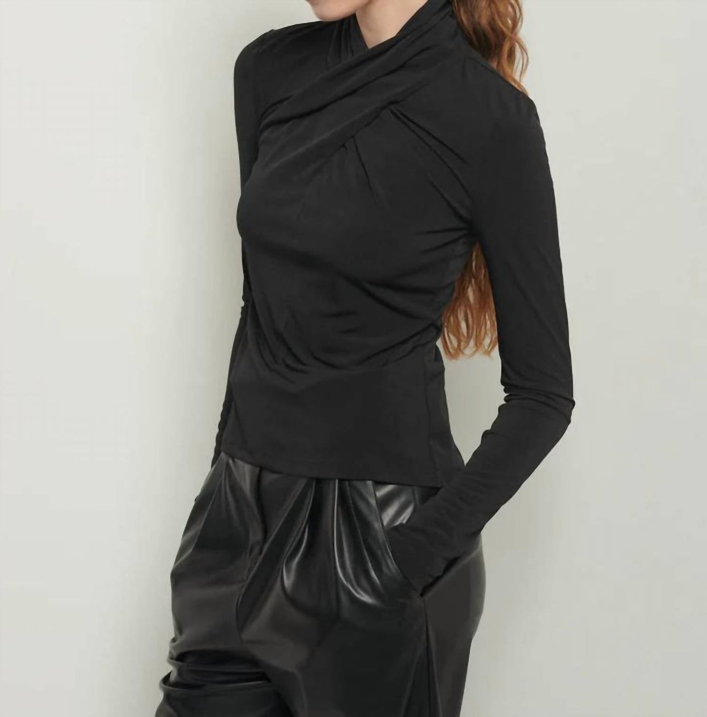 Derek Lam 10 Crosby - KRINI LONG SLEEVE TWIST TOP