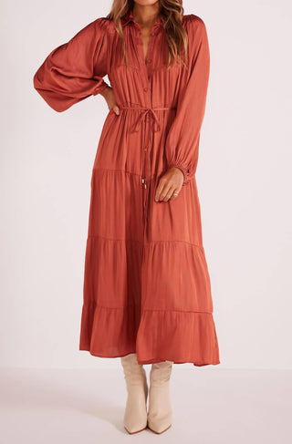Minkpink - Vestido midi em camadas Hannah