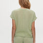 Michael Stars - Evie Gauze Short Sleeves Faux Wrap Top