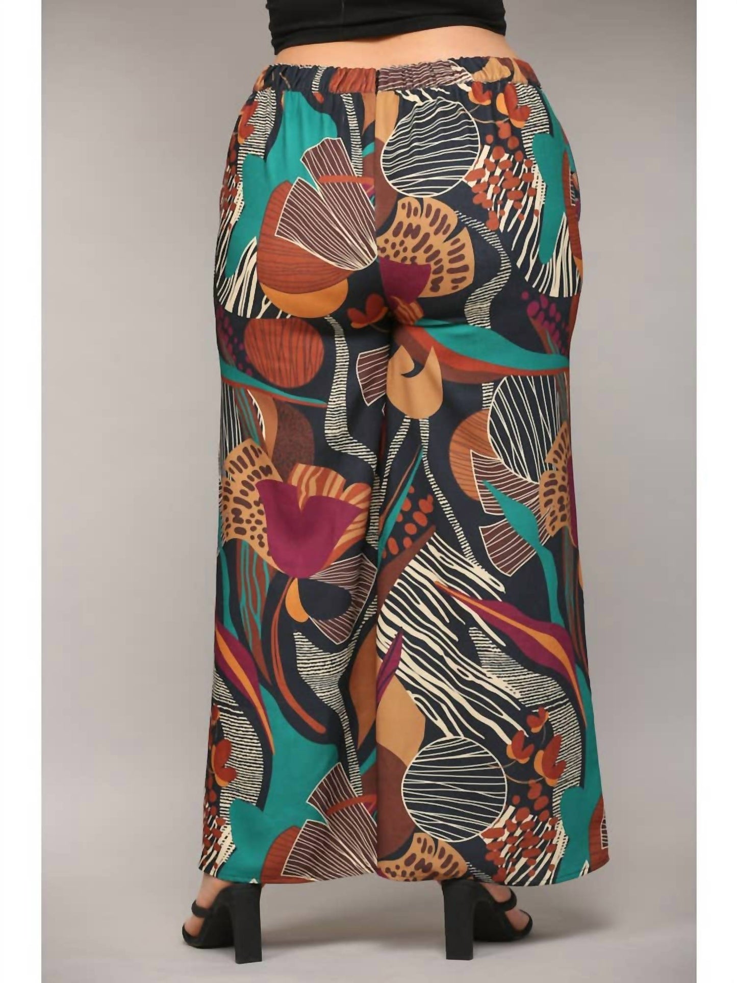 Fate - Abstract Print Wide Leg Pants